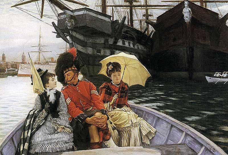 James Tissot Portsmouth Dockyard china oil painting image